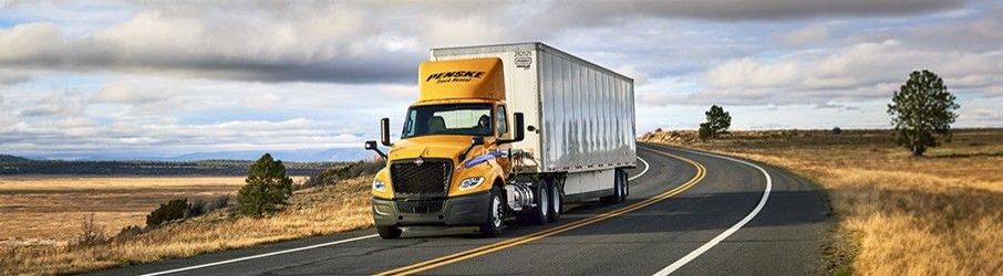Truck on the road